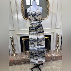 One Clothing‎ Earthy Tie-Dye Halter Maxi Dress – Boho Resort Coastal Cowgirl XL